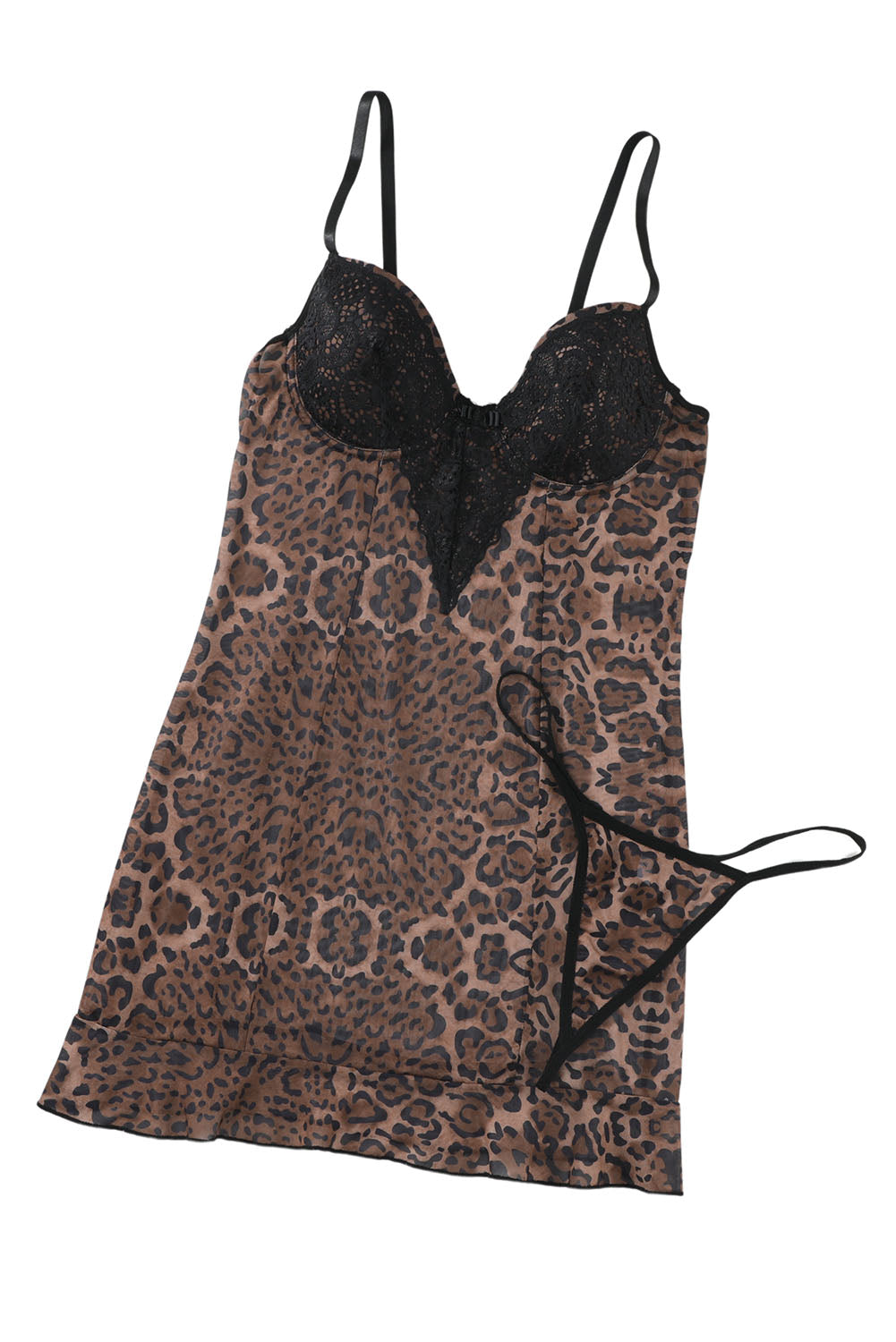 Leopard Lace Babydoll